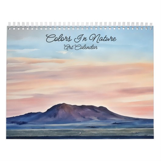 自然アートカレンダーの色 カレンダー (カバー)