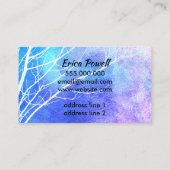 自然アートビジネスカスタムカード両面 名刺 (裏面)