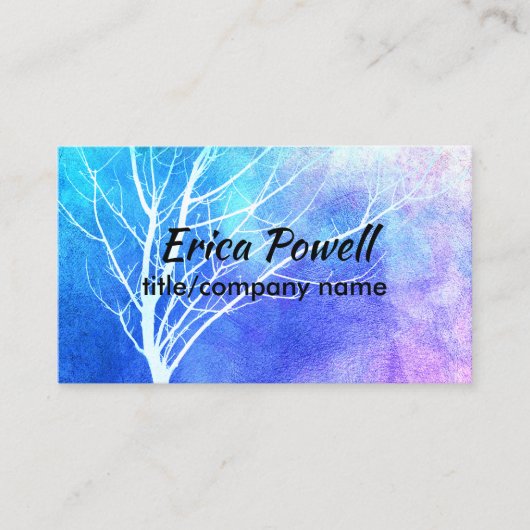 自然アートビジネスカスタムカード両面 名刺 (正面)