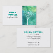 自然アートビジネスカスタムカード両面 名刺 (正面/裏面)