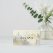 自然アートフォグオンマウンテンパインズカスタム 名刺 (スタンド正面)