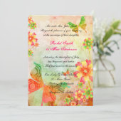 自然アートフローラ結婚式招待状 招待状 (スタンド正面)