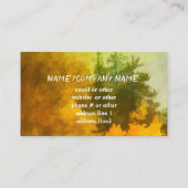 自然アートマウンテンイエロー《植物》アスペン紅葉 名刺 (裏面)