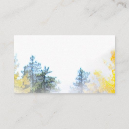 自然アートマウンテンパインフォグインカスタムズ 名刺 (裏面)