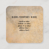 自然アートマウンテンブルースカイランドスケープアウトドア スクエア名刺 (裏面)