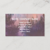 自然アートマウンテンミストパインカスタムツリー 名刺 (裏面)