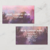 自然アートマウンテンミストパインカスタムツリー 名刺 (正面/裏面)