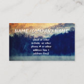 自然アートマウンテンレイクカスタムランドスケープ 名刺 (裏面)