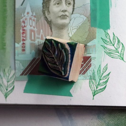 自然アートリーフデザイン ラバースタンプ