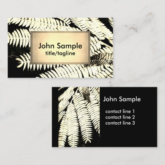 自然アート名刺セピア写真 名刺 (正面/裏面)