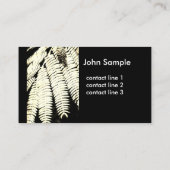 自然アート名刺セピア写真 名刺 (裏面)