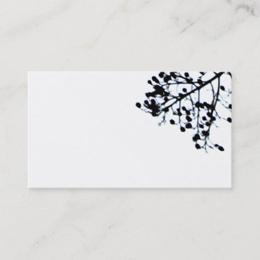 自然アート名刺テンプレシンプルートエレガント 名刺 (正面)
