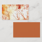 自然アート名刺テンプレート秋の木 名刺 (正面/裏面)
