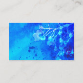 自然アート名刺テンプレート（青） 名刺 (裏面)