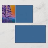 自然アート名刺テンプレートmountain pines 名刺 (正面/裏面)