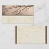 自然アート名刺テンプレートsepia 名刺 (正面/裏面)