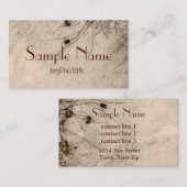 自然アート名刺(セピア) 名刺 (正面/裏面)