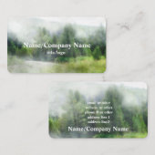 自然アート山の松の霧 名刺 (正面/裏面)
