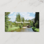 自然アート山川夏の風景 名刺 (正面)