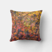 自然アート紅葉赤と黄 クッション (裏面)