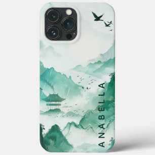 自然アートI名前をカスタムする iPhone 13 PRO MAXケース