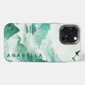 自然アートI名前をカスタムする iPhoneケース (裏面横)