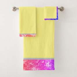 自然イエローバスタオールズセットvar2 バスタオルセット