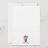 自然イベントへの蝶との招待 招待状 (裏面)