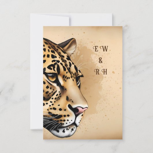 自然インスパイアの優雅さと優雅さによって 出欠カード (裏面)