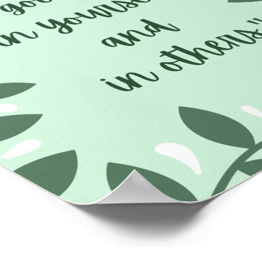 自然インスパイアやる気を起こさせる引用文 ポスター (角)