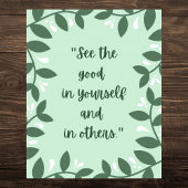 自然インスパイアやる気を起こさせる引用文 ポスター