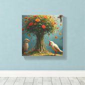 自然インスパイアアート キャンバスプリント (インサイチュ (ウッドフロア))