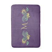 自然インスパイアカスタムモノグラム風呂マット バスマット (正面縦)