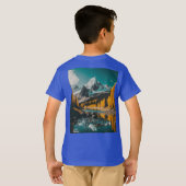 自然インスパイアキッズ Tシャツ (裏面フル)