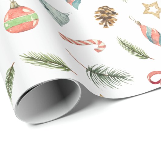 自然インスパイアクリスマス ラッピングペーパー (ロールコーナー)
