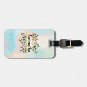 自然インスパイアソフトパステルカラー（名前あり） ラゲッジタグ (正面横)