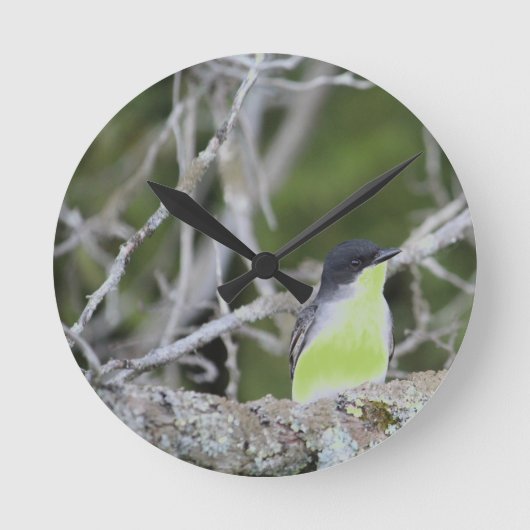 自然インスパイアデザイン ラウンド壁時計 (正面)