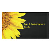 自然インスパイアヒマワリの従業員名タグ 名札 (正面)