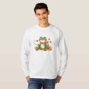 自然インスパイアフロッグアート – 赤いスカーフカエル Tシャツ
