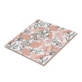 自然インスパイアフローラ：カーネーション花模様 タイル (側面)