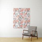 自然インスパイアフローラ：カーネーション花模様 タペストリー (インサイチュ)