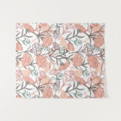 自然インスパイアフローラ：カーネーション花模様 タペストリー (正面(横))