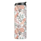 自然インスパイアフローラ：カーネーション花模様 タンブラー (回転左)