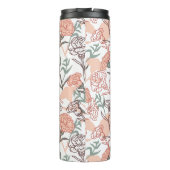自然インスパイアフローラ：カーネーション花模様 タンブラー (裏面)
