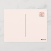 自然インスパイアフローラ：カーネーション花模様 ポストカード (裏面)