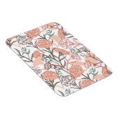 自然インスパイアフローラ：カーネーション花模様 マグネット (右側)