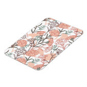 自然インスパイアフローラ：カーネーション花模様 マグネット (左側)