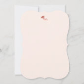 自然インスパイアフローラ：カーネーション花模様 招待状 (裏面)