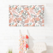 自然インスパイアフローラ：カーネーション花模様 横断幕 (インサイチュ)