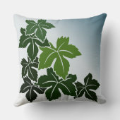 自然インスパイアブルーとグリーンのワ離れイン クッション (裏面)